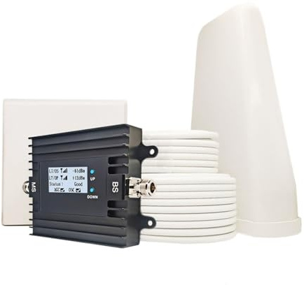 Mobiltelefonsignalförstärkare For Hemmet, 4G, 5G, 700Mhz, 2100Mhz, B1 B28 LTE-repeater, LCD-mobilförstärkare, App-fjärrhantering Bredare täckning(700-900Mhz B28-B8)