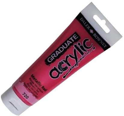 Graduate Acrylfarbe, 120 ml, Metallic-Rot