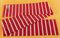 modAS Bretonischer Schal 02 rot/Weiss gestreift 20x160 cm Nr. 2545