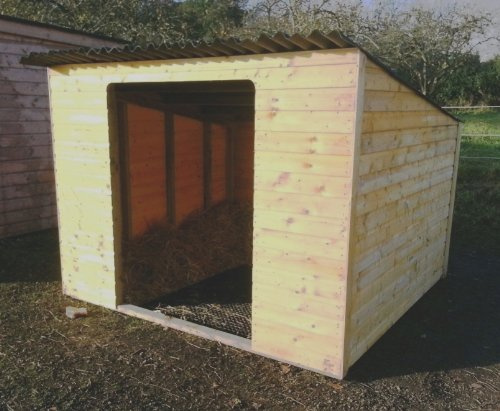 6' x 4' Wooden field shelter