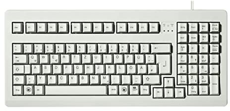 CHERRY G80-1800 Tastatur PS/2, QWERTY, Spanisch, Grau