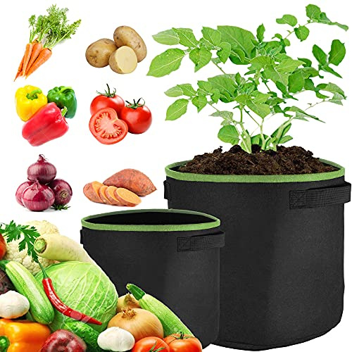 GardenersDream Plant Grow Bags | Felt Fabric Planting Container | Durable Garden Planter (50L, 3 pack)