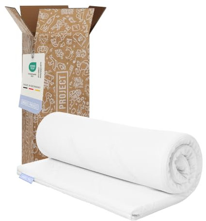 September Viscoschaum Topper 70 x 140 x 5 - RG50 Memory-Foam Weich - Made in Germany - Oeko-Tex - 60° Grad waschbar - 70x140