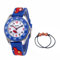 MUXIJIA Kinder Uhren für Jungen ab 3-10 Jahre, 30M wasserdichte Junge Uhr Analog Quarzuhr Cute 3D Cartoon Armbanduhr Silikon Armband Kinderuhr
