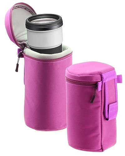 Navitech Lila Wasserdicht Kameraobjektiv Schutzhülle Tasche - Kompatibel Mit Dem Tamron 18-400mm f/3.5-6.3 Di II VC HLD Lens