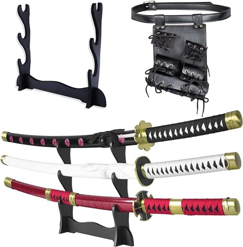 57 SPECIAL REPLICAS Katana en Bois 105 cm - Épée Bambou Sabre Japonais Decoratif - Anime Samourai Cosplay Costume Decoration - Catana Deco