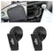 JNNJ 4 Piezas Ventosa Clips Coche, Clip con Ventosa Pinza De Plástico, Clips Ventosa para Ventana De Coche, Pinza Reutilizable para Ventana Coche, Puerta De Oficina, Nevera, Baño, Cocina(Negro)