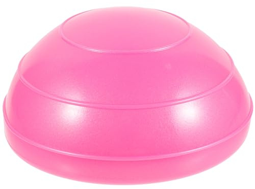 BESPORTBLE Half Balance Ball Trainer Exercise Balance Training Foot Massage Balls Semicircle Yoga Sport Step Pilates for Gym Training Sports Rosy