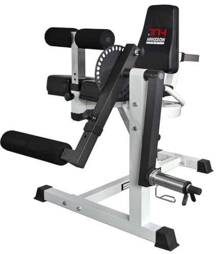 Hansson Sports® Beintrainer HomePro Einzelstation Beintrainer Beinbeuger Beinstrecker mit Gewichten optinal (A:Beintrainer)