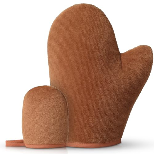 Hianjoo 2 in 1 Self Tanning Mitts Self Tanner Mitt Applicator