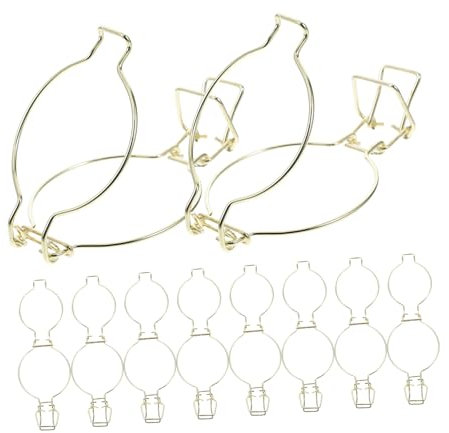 JECOMPRIS 10 Piezas Abrazaderas de Alambre para Tarros de Vidrio Clips de Seguridad para Tarros de Almacenamiento Accesorios de Sellado de Diseño Elegante y Funcional para Cocina