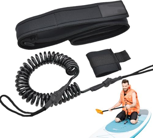 Guinzaglio di sicurezza | Bodyboard Leash | di fissaggio a sgancio rapido con funzione di recupero per surf paddleboarding kayak