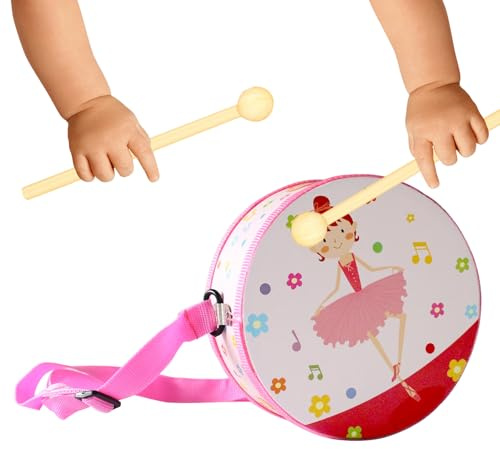 Juego De Tambor Infantil | Juego Musical De Madera,Tambor De Madera con Ajustable De 15 Cm - para Niños Y Niñas De 2 A 5 Años, Estudiante, Cumpleaños, Hogar, Jardín De