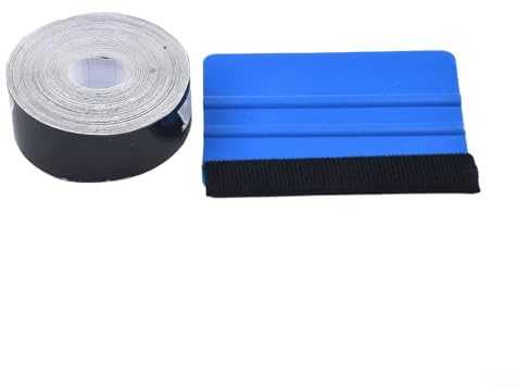 Svart glans vinyl bilfilm kit – 3 cm x 10 m PVC-dekal klistermärke för trim krom borttagning, repor och UV-skydd, enkel gör-det-själv (3 cm x 10 m)