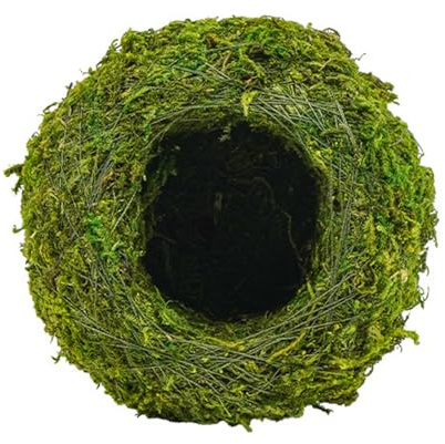 WAGHAVEN Escondite de reptiles de césped natural, refugio de cueva de musgo, pequeña cueva de reptiles para serpientes, lagartos, anfibios, decoración de hábitat, escondites de durabilidad