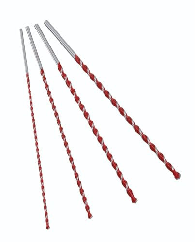 ALPEN Hartmetall-Mehrzweckbohrer Set Profi Multicut ø 6-12 mm (4-teilig, mit zylindrischer Schaft, Drehbohren in Fliesen, Mauerwerk, Metall, Kunststoff) 100808100