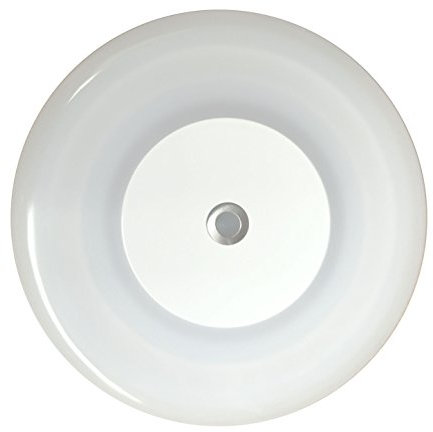 lighteu, 12 V 7 W (12 x 12 x 1 cm) Zwei Farbe (warmes Weiß/Blau) Panel Licht, Gebäude LED Deckenleuchte mit Noten-Schalter und Touch-Dimmer für Boot, Yacht und Caravan, Wohnmobil