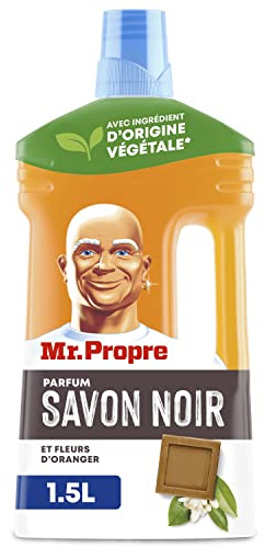 Mr. Propre Nettoyant Multi-Usages Sol Collection Tradition Fraîcheur Savon Noir Et Fleurs D'oranger 9x1.5L, Élimine Les Taches Et Les Odeurs, À Base D’extraits Naturels