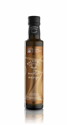 Vassilakis Estate – Aceto Balsamico Greco con Arancia Merlino, Bottiglia 250 ml | 100% Naturale, Aromatico e Gourmet