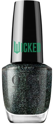 OPI x Wicked Nail Lacquer – Deflying Gravity – OPI Nagellack Schwarz – Nagellack schnelltrocknend – hält bis zu 7 Tage – mit ProWide Pinsel – 15 ml