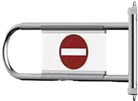 Supermarché Sens Unique Accès Automatique Portail Battant, Double Sens Magasin Métal Portails De Sécurité, Ouverture À 90° Portillon D'entrée Pivotant Pour Bibliothèque Entrepôt(Red/B,55~80cm)