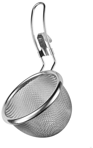 Colador multiusos de acero inoxidable, malla fina, filtro de bordes colgantes, herramienta de cocina para sopa de aceite, apto para lavavajillas, colador de acero inoxidable apto para lavavajillas