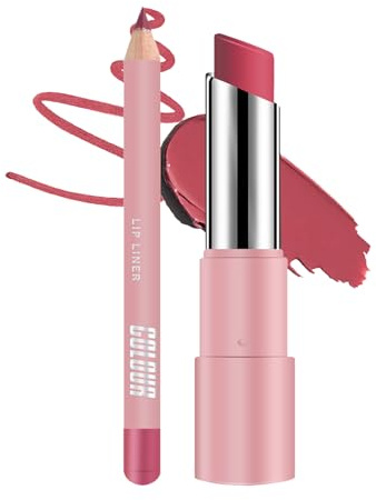 Tktouci Bálsamo Labial con Color | Barra de Labios Impermeable e Hidratante,Bálsamo Mate Impermeable Duradero Para Cuidado Invernal Reparación Diaria