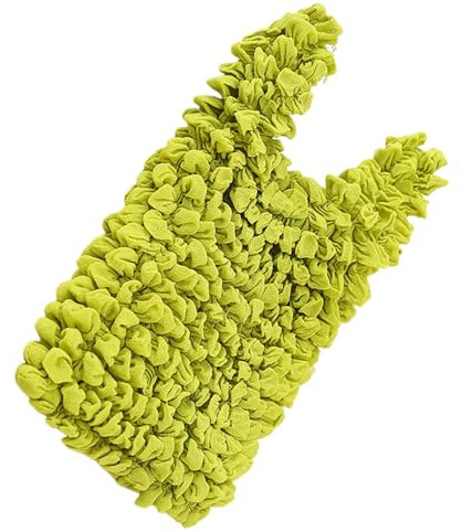 Uqezagpa Borsa della spesa pieghettata Magia Stretch Grande Capacità Shopping Pieghevole Drogheria, Verde, Bellezza di massa