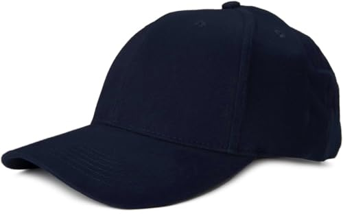 styleBREAKER Unisex Baseball Cap,Brushed Cotton | 6-Panel Cap, Adjustable Hook and Loop Closure, 56-59 cm, 7 cm Curved Brim, Sweatband