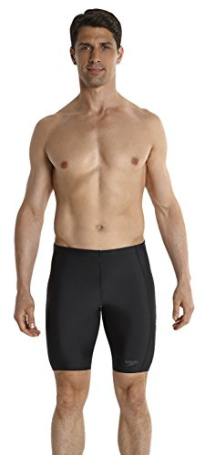 Speedo Sports Logo Jammer Bañador de Competición Largo, Negro (Black/USA Charcoal), 26