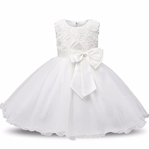 Muchachas de Flor de Boda Formal de Ropa de Dama de Fiesta de Bautismo de la Princesa del Vestido de los ni?os de 2-12 a?os