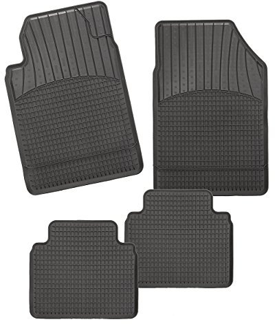 CarFashion Allwetter Schalenmatte A1, Auto Fussmatten Set in schwarz, 4-teilig, ohne Mattenhalter für VW up!, cross up!, Baujahr 12/2011-00/0000