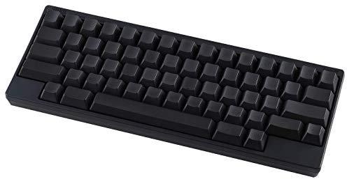 HHKB HYBRID Tastatur PD-KB800BN, Tastenkappen ohne Beschriftung, Professionelle Mechanische 60% Tastatur, Bluetooth, USB-C (Holzkohlenschwarz)