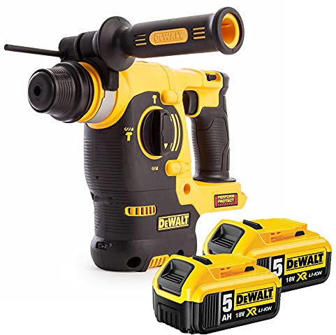 DeWalt DCH253N 18V SDS+ Hammer Drill with 2 x 5.0Ah DCB184 Batteries