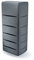 Kreher XXL Wassertonne Tower Stone mit Wasserhahn und Füllautomat. Tolle Stein Optik in Dunkelgrau, 720 Liter Nutzungsvolumen. Maße (BxTxH): 79 x 59 x 180 cm