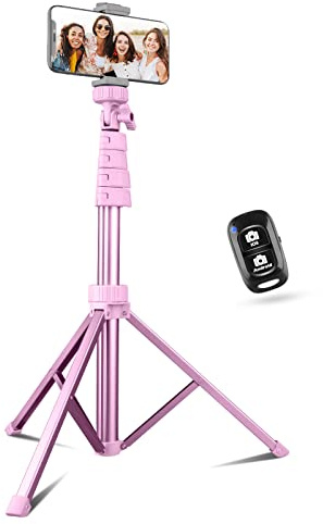 Sensyne 62 Phone Tripod & Selfie Stick, Extendable Cell Phone Tripod Stand with Wireless Remote and Phone Holder, Compatible with iPhone Android Phone, Camera