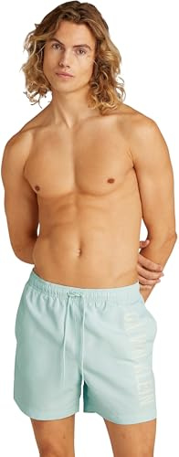 Calvin Klein Bañador Hombre Medium Drawstring con Cintura Ajustable, Gris (Moonlight Jade), XXL