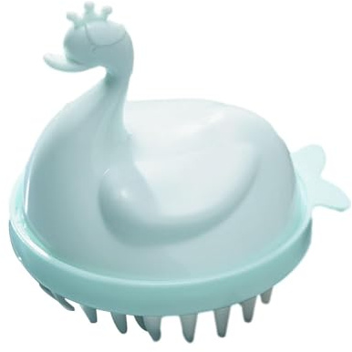 Cepillo para el cabello de masaje del cuero cabelludo, cepillo de champú genérico en forma de con cerdas de silicona, exfoliante para el cabello desmontable para la estimulación del cuero