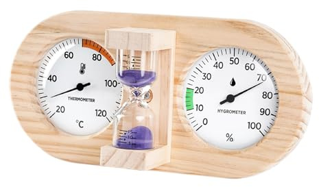 Reloj De De Sauna Monitor de Temperatura con Cuenta Regresiva de 15 Minutos