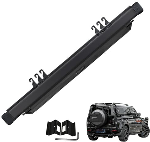 Compatibile con Land Rover Defender 110 2020-2025 Copertura del bagagliaio retrattile per auto, copertura per bagagli posteriore, protezione per il carico, ombrellone per baule, organizer per vano