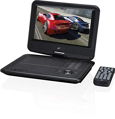 GPX PD901B PD901B Standard Portable DVD Player with 9-Inch Swivel Screen and Remote