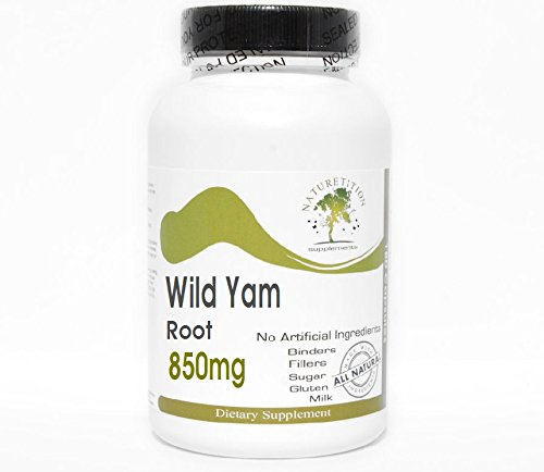 Wild Yam Root 850mg ~ 200 Capsules - No Additives ~ Naturetition Supplementss