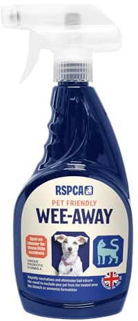 RSPCA Wee-Away Pet Friendly Stain and Odour Remover, 500 ml, Clear