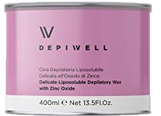 DEPIWELL KIT DEPILAZIONE 3 PZ CERA VASO DEPILATORIA 400ml | OSSIDO DI ZINCO