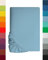 Lavea Spannbettlaken 200x220cm - aus atmungsaktiver Baumwolle - Passgenau für Boxspringmatratzen bis 40cm - Himmelblaues Bettlaken mit Gummizug - Jersey Spannbetttuch 200x220cm
