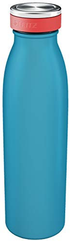 Leitz Bottiglia Termica, Acciaio Inox, Isolamento Termico per Bevande Calde e Fredde, Riutilizzabile, Gamma Cosy, Blu Calmo, 90160061