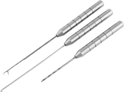 Juego de Agujas de Pesca para Carpa, Aleación de Aluminio, Accesorios de Carpfishing con Gancho para Hacer Aparejos