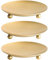 FAVOMOTO 9,5 cm 3 Stück Eiserne Schmiedeeiserne eleganter Hochzeits Kerzenständer Goldene Kerzenständer Kerzen Untersetzer Stabkerzenhalter Gold Untersetzer Kerze Kerzenuntersetzer Metall