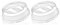 Maestro Craft Pack of 2 Microwave Splatter Guard PP Food Plate Cover With Steam Vents BPA Free Clear Plastic Plates Microwave Splash Guard Cover 26Cm