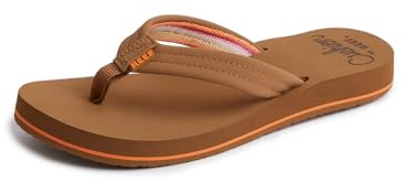 REEF Womens Sandals, Reef Cushion Breeze, Tan/Smoothie, 9